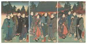 国芳「浅草寺観世音詣」