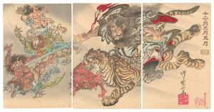 十二ヵ月之内 五月 / 暁斎