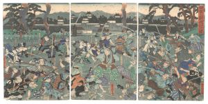 芳虎「伊賀上野仇討之図」