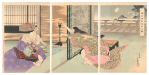 年英「堀川御所夜襲之図」