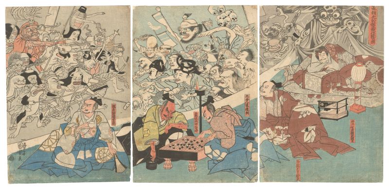 Kuniyoshi “The Earth Spider Generates Monsters at the Mansion of Lord Minamoto Yorimitsu”