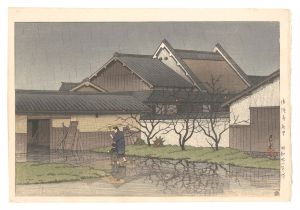 Eastern Hamlet, Horyu-ji Temple / Kawase Hasui