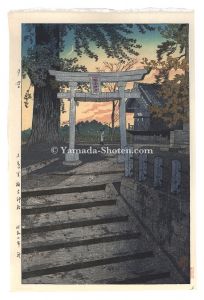 夕空 日暮里諏訪神社