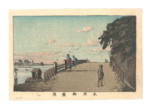 True Pictures of Famous Places of Tokyo / Okurabashi Bridge, Honjo / Yasuji,Tankei