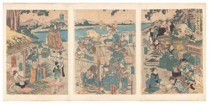 蚕いとなみの図　／　芳員