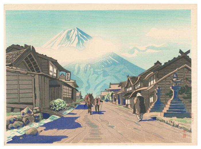 鶴田吾郎「吉田口の富士」