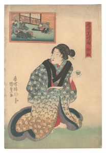 辰巳十二時ノ内　卯ノ刻　／　国貞初代