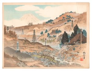 酒匂川と富士　／　定方塊石