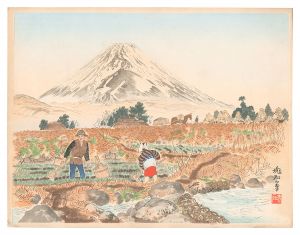 佐野村と富士　／　定方塊石