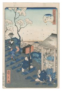 江戸名所道外尽　二十八 妻恋こみ坂の景　／　広景