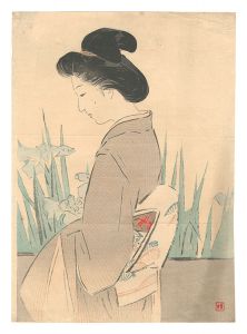 木版口絵　／　梶田半古