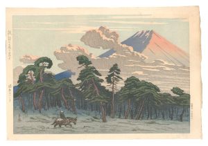 諏訪の森の富士　／　鶴田吾郎