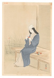 One Hundred Customs of Beauties, Old and New / No. 3 of Volume 8 / Yukawa Shodo