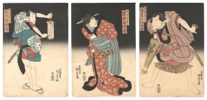 花菖蒲浮名顔触　／　国貞初代
