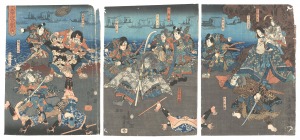 千本桜二段目船軍の場　／　国貞二代