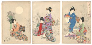 千代田の大奥　月見之宴　／　周延