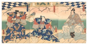 鶴春土佐画鞘当　／　国久
