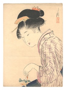 木版口絵　／　尾形月耕