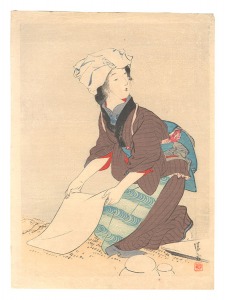 木版口絵　／　鏑木清方