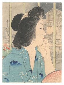 木版口絵　／　鏑木清方