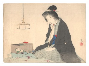 木版口絵　／　鏑木清方