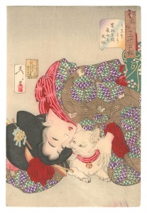 Thirty-two Aspects of Customs and Manners / Looking Tiresome: The Appearance of a Virgin of the Kansei Era / Yoshitoshi