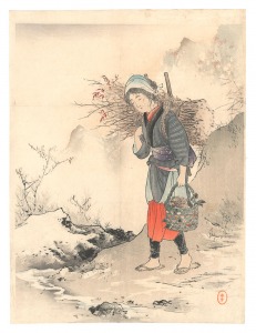 木版口絵　／　水野年方