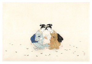 小村雪岱「見立寒山拾得」
