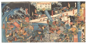 青物魚軍勢大合戦之図　／　広景