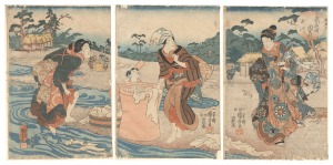 The Chofu Jewel River in Musashi Province / Kuniyoshi