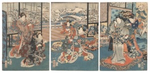 Snow at the Muromachi Palace / Kuniteru
