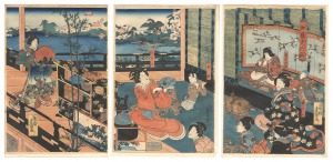 Scene in the Play Meiboku Sendai Hagi / Toyokuni III