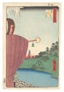 広重初代「名所江戸百景　糀町一丁目山王祭ねり込」