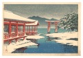 The Miyajima Shrine in Snow