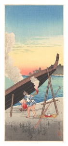 Evening Calm at Shinagawa / Takahashi Shotei (Hiroaki)