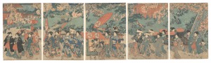The Procession of a Princess Bride Riding in the Palanquin / Kunisada I