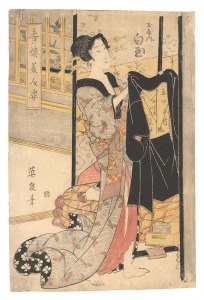 Beauties of the Pleasure Quarters / Shiratama of the Tamaya / Eisen