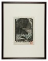 Print with a haiku by Issa