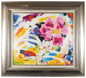 高間惣七「バンダの花と蜜鳥」