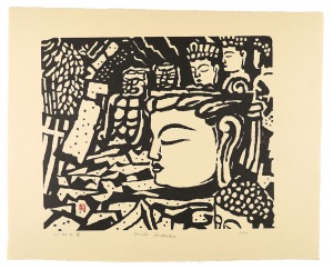 臼杵石仏　／　平塚運一