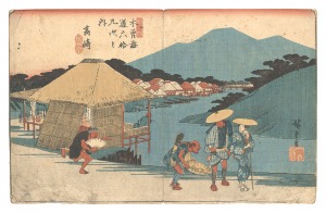 木曽街道六十九次之内 十四 高崎 / 広重初代