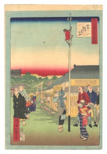東京名所三十六戯撰 芝増上寺 / 一景