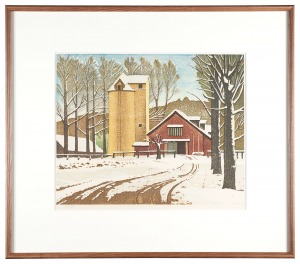 Pasture with Lingering Snow / Oka Shikanosuke
