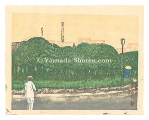 Onchi Koshiro / New One Hundred Views of Tokyo / Nijubashi Square