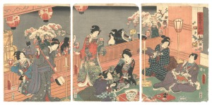 当世四季之詠　冬之部　／　豊国三代