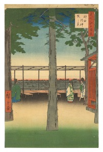 広重初代「名所江戸百景　神田明神曙之景」