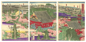 <strong>Hiroshige III</strong><br>Famous Places in Edo: Asakusa ......