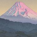 吉田遠志｢伊豆長岡 八景園の富士｣