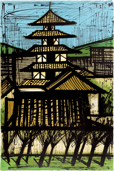 ベルナール ビュフェ Temple A Kyoto 山田書店美術部オンラインストア ベルナール ビュフェ Temple A Kyoto 山田書店美術部オンラインストア