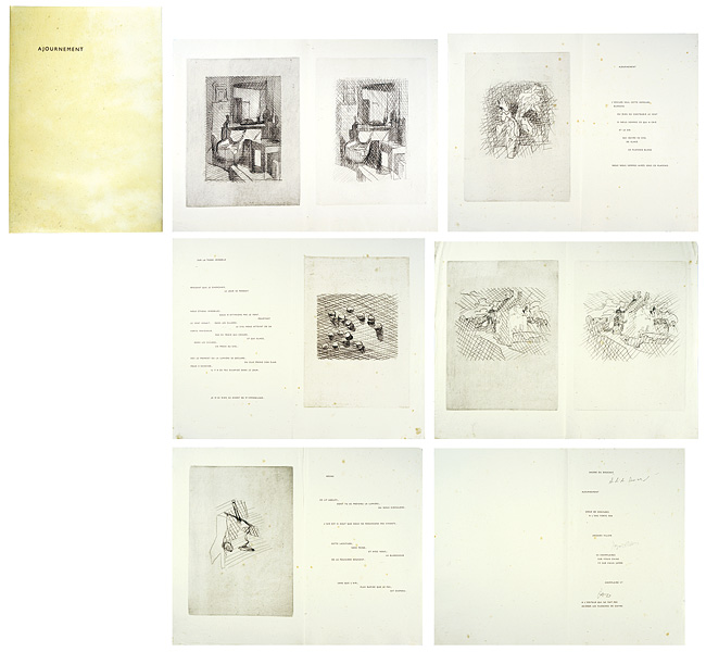 ジャック ヴィヨン 詩画集 Ajournement 山田書店美術部オンラインストア ジャック ヴィヨン 詩画集 Ajournement 山田書店美術部オンラインストア